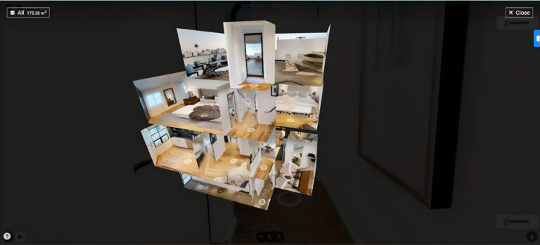 Storeyfy 3D view of a multi storey house...