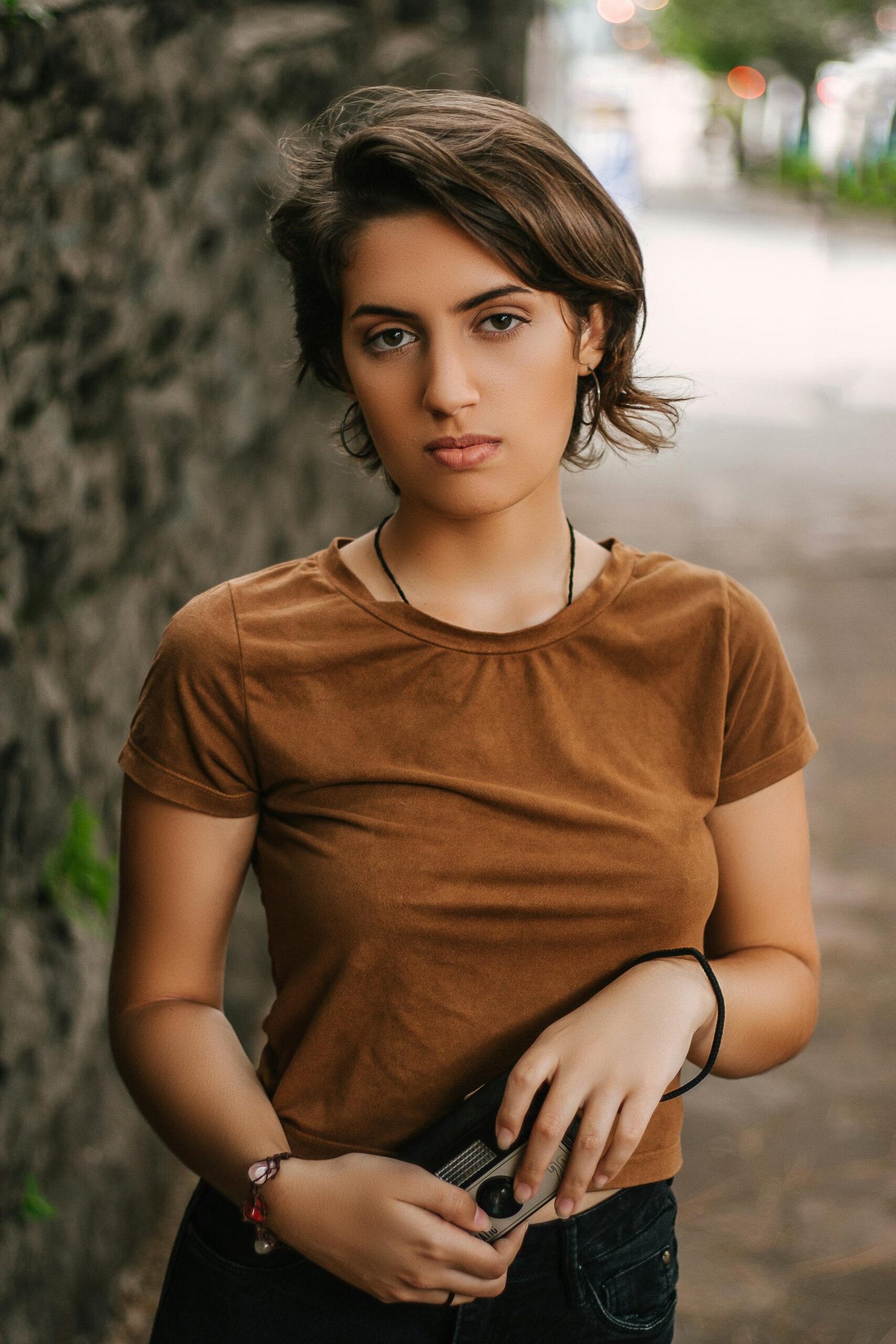 https://www.pexels.com/photo/photo-of-girl-wearing-brown-shirt-2104252/
